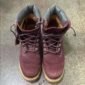 Timberland Burgundy Boots